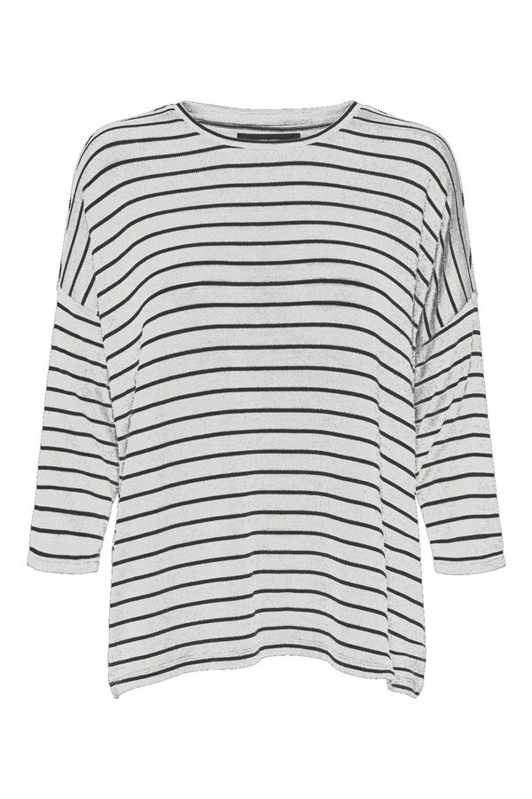 Vero Moda Jersey de punto manga 3/4 Blanco