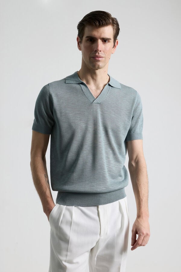 PuroEGO Polo punto jersey Azul