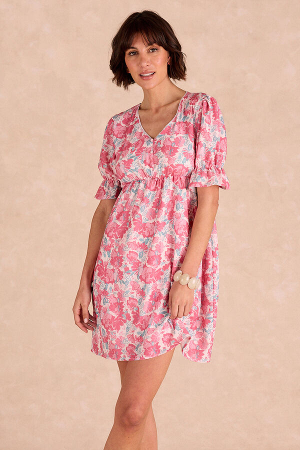 Polín Et Moi Vestido curto floral Cora Impressão