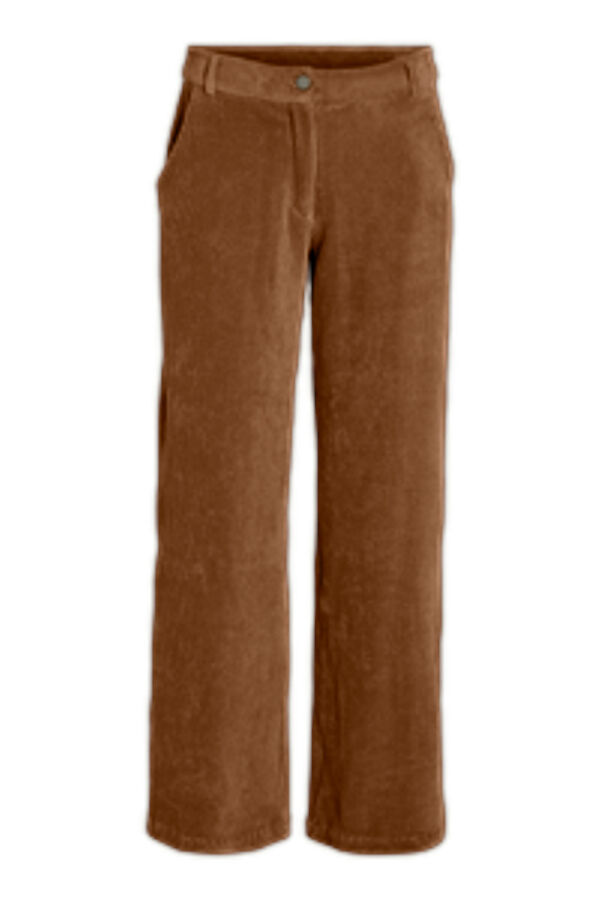 Vila Pantal&oacute;n largo de pana Marr&oacute;n