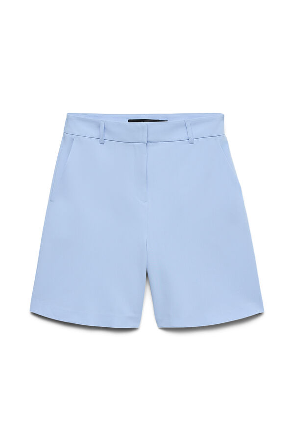 Vero Moda Cal&ccedil;&otilde;es cintura alta com bolsos Azul
