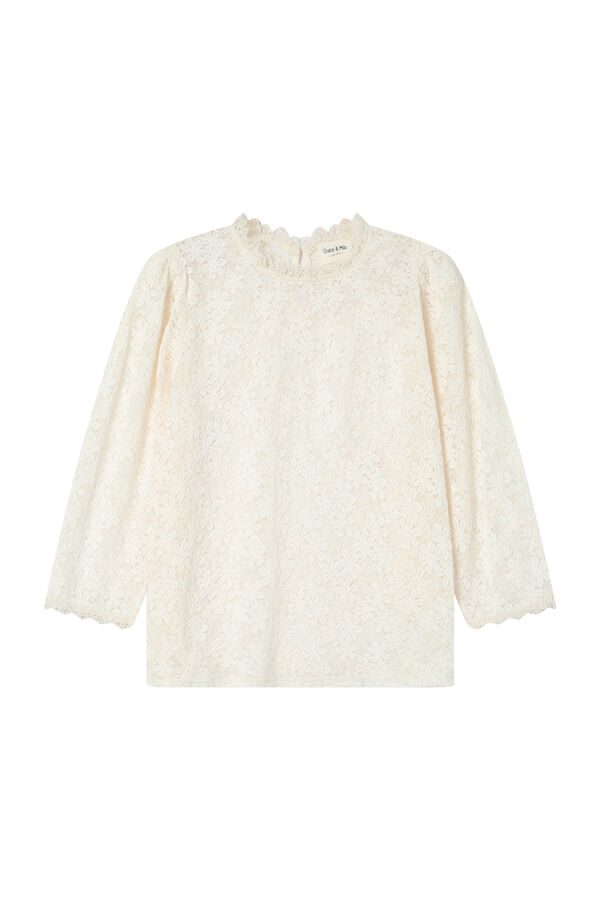 Grace & Mila Blusa de encaje Blanco