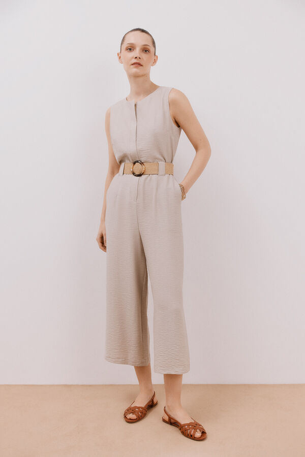 Cortefiel Mono con cinturón a contraste Arena