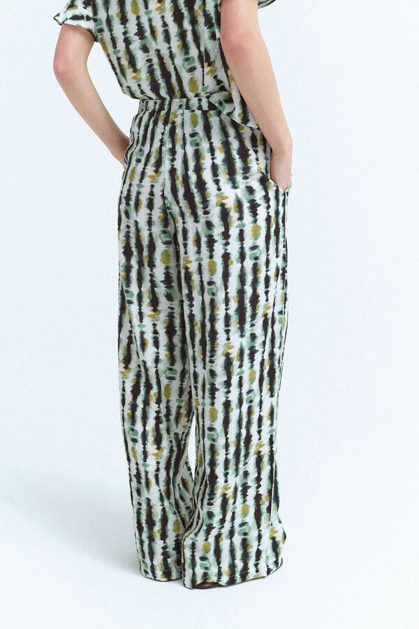 Vila Pantal&oacute;n largo estampado Blanco