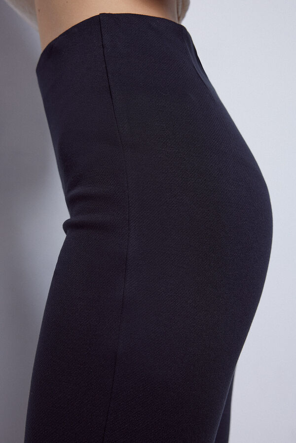 Slowlove Cal&ccedil;as &agrave; boca de sino de malha Preto