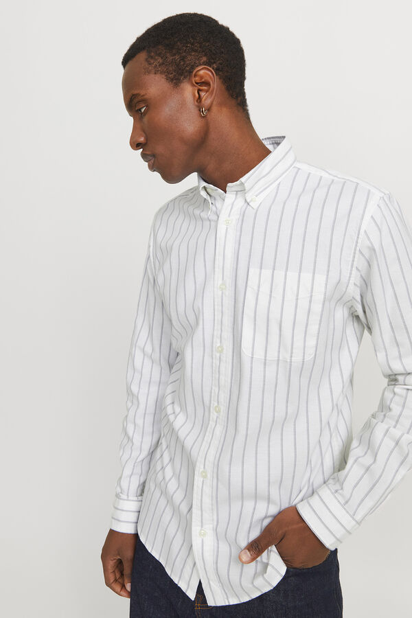 Jack & Jones Camisa oxford slim fit Blanco