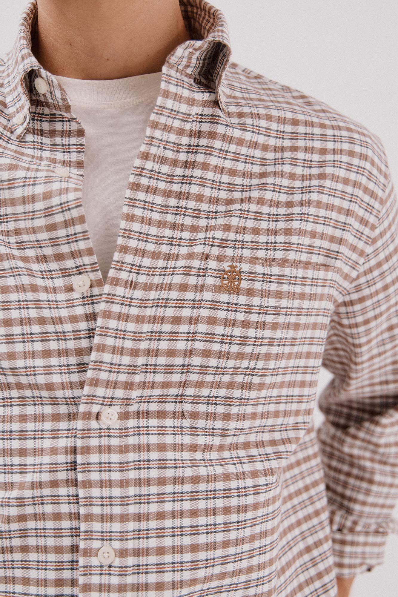 Cortefiel Camisa oxford cuadros