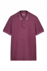 OOTO Camisa polo piqu&eacute; lavada com bordado de avi&atilde;o Granada