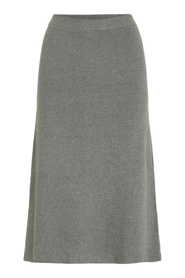 Vila Saia midi de malha malha Cinzento