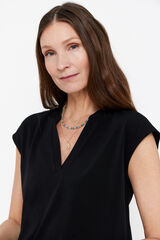 Cortefiel Top corrente Preto