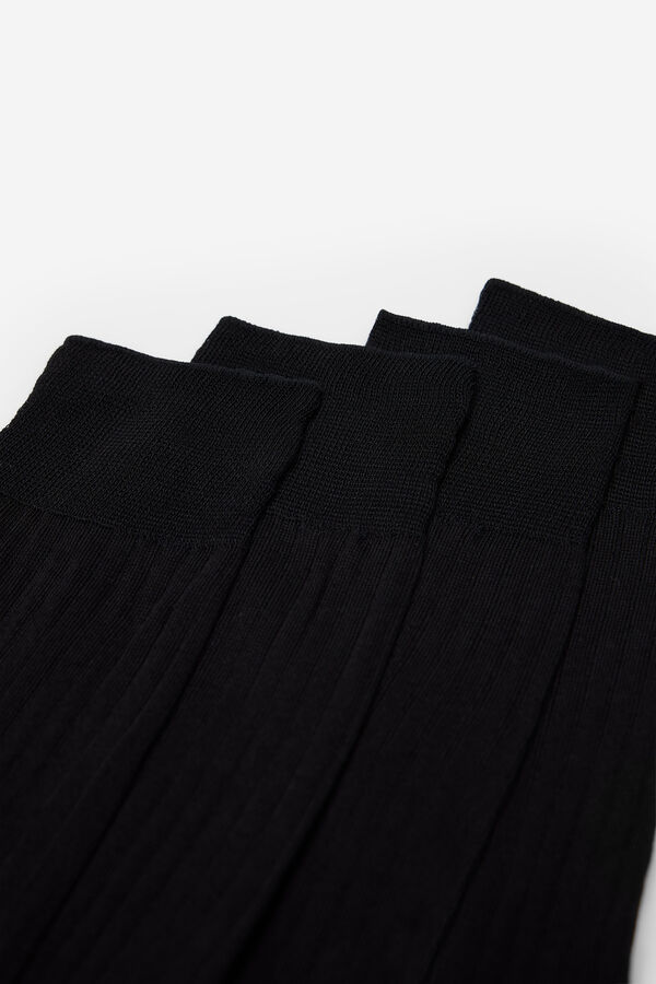 Cortefiel Pack 2 calcetines Negro