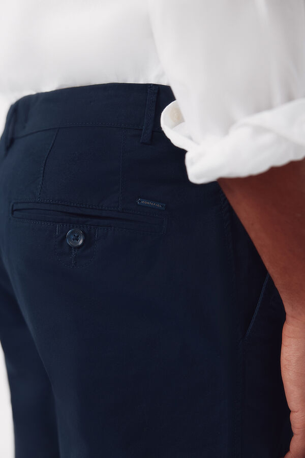 Cortefiel Bermuda chino leve Azul