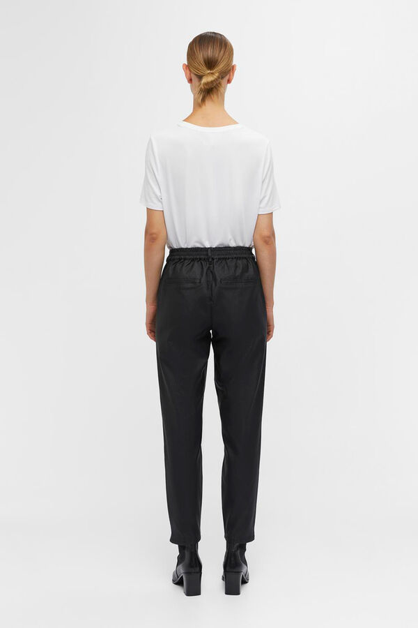 Object Pantal&oacute;n encerado chino Negro