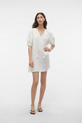 Vero Moda Vestido curto de algod&atilde;o  Branco