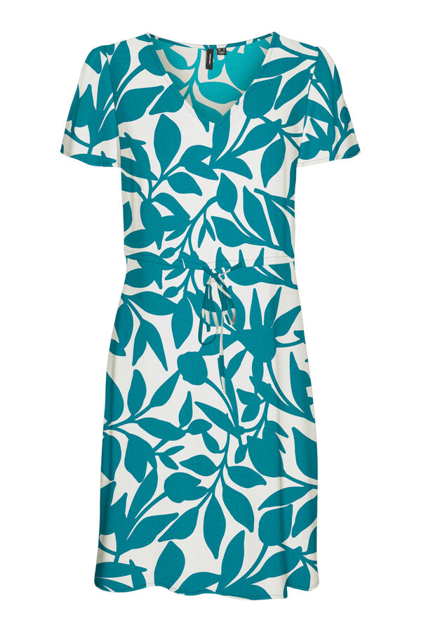 Vero Moda Vestido corto de manga corta Blanco