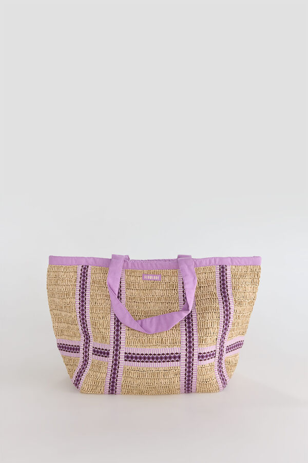 Slowlove Fitas de ráfia para sacolas de compras Cinzento