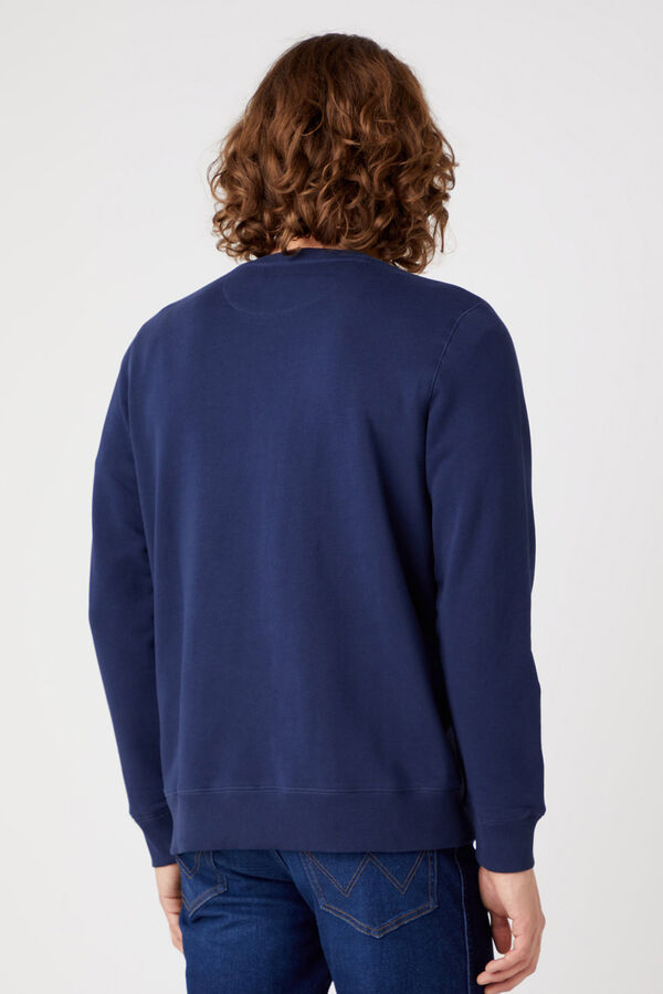 Wrangler Sweatshirt azul-marinho de ajuste regular  Azul