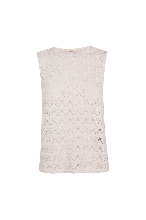 Slowlove Top punto estructura Marfil