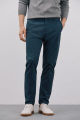 Cortefiel Pantal&oacute;n chino tapered fit Azul oscuro