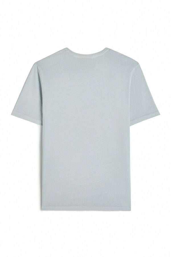 OOTO Camiseta básica con bordado avión OOTO Azul