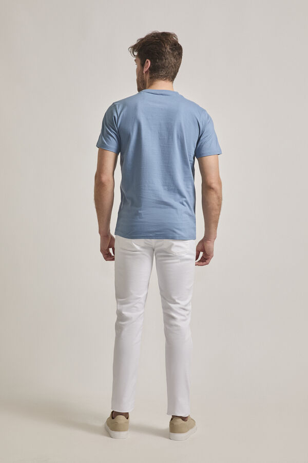 Street Monkey Camiseta manga curta da moda Azul