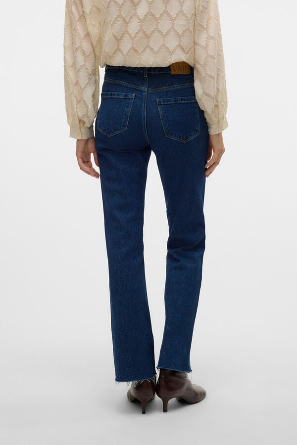 Vero Moda Jeans acampanado tiro medio Azul