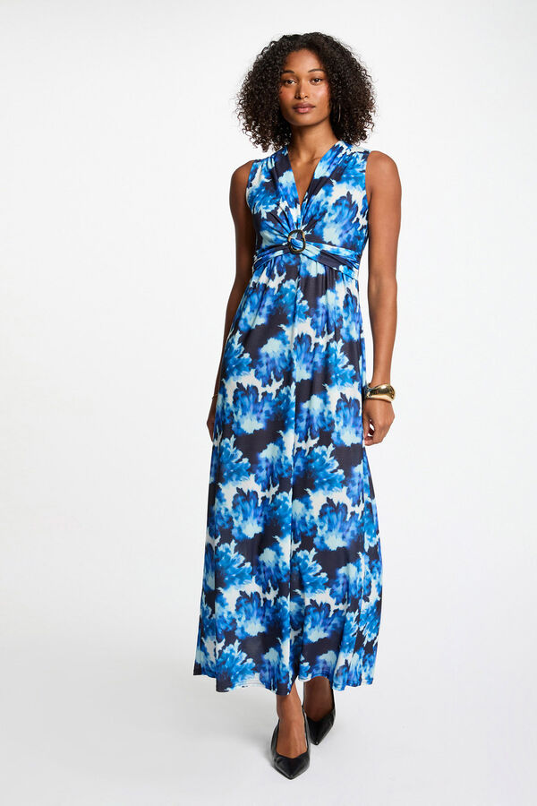 Morgan Vestido largo recto estampado Multicolor
