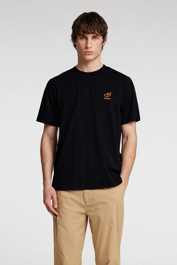 Selected T-shirt de manga curta Preto