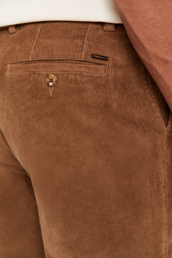 Cortefiel Cal&ccedil;as chino bombazina Tostado