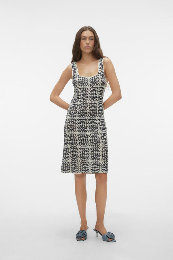 Vero Moda Vestido curto de malha  Azul