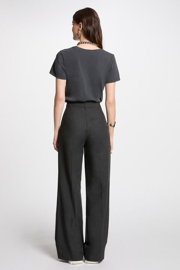 Morgan Camisola com texto Cinzento