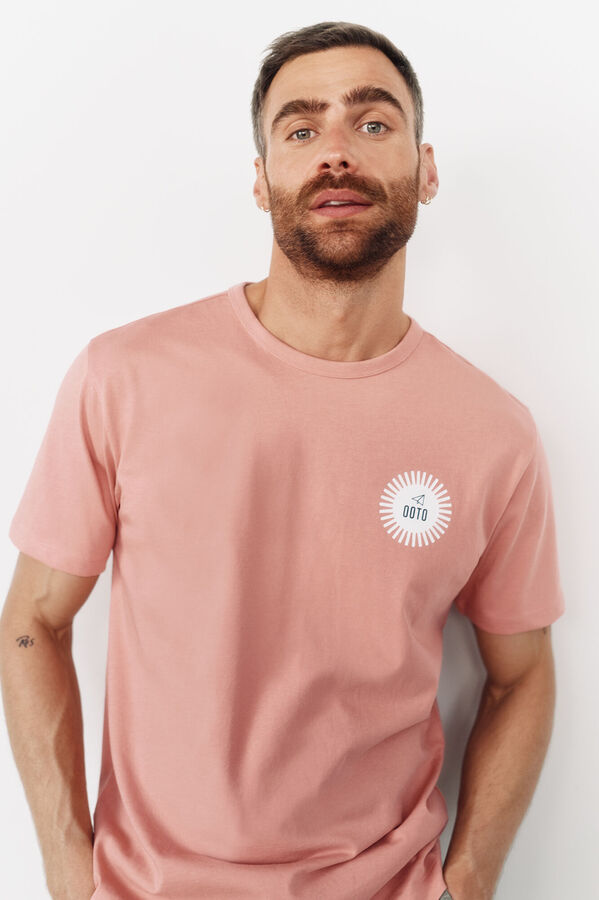 OOTO Camiseta gr&aacute;fica lavada OOTO Vermelho