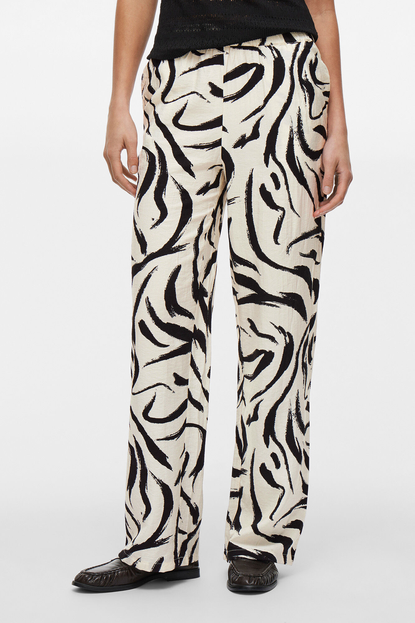 Vila Pantal&oacute;n estampado cintura alta