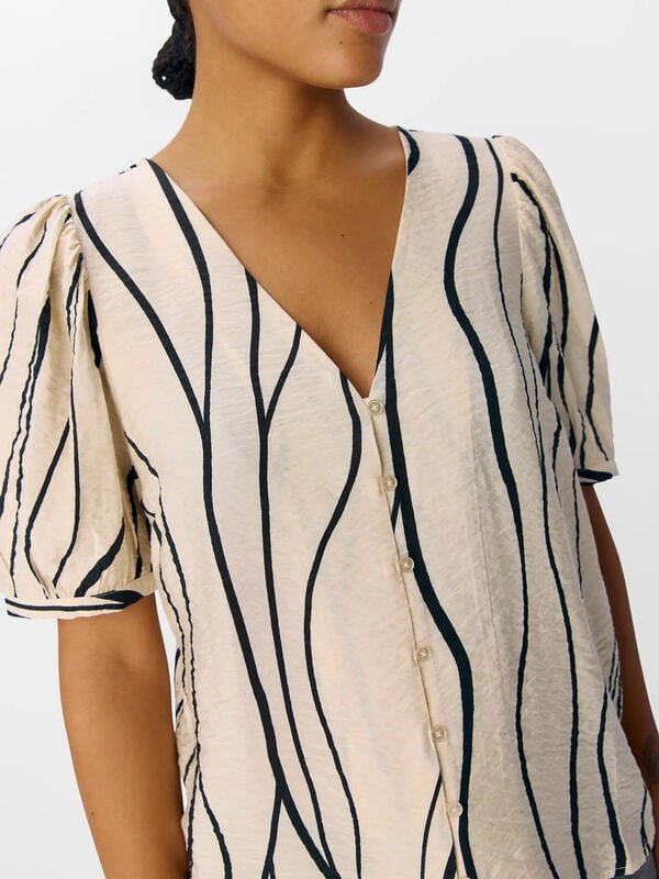 Object Blusa estampada Gris