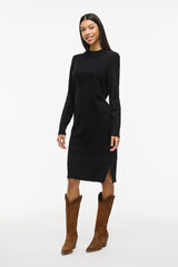 Vila Vestido de punto con viscosa Negro
