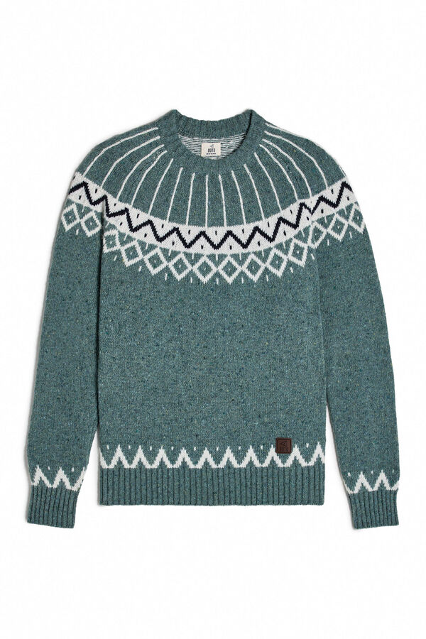 OOTO Camisola jacquard Natal Azul