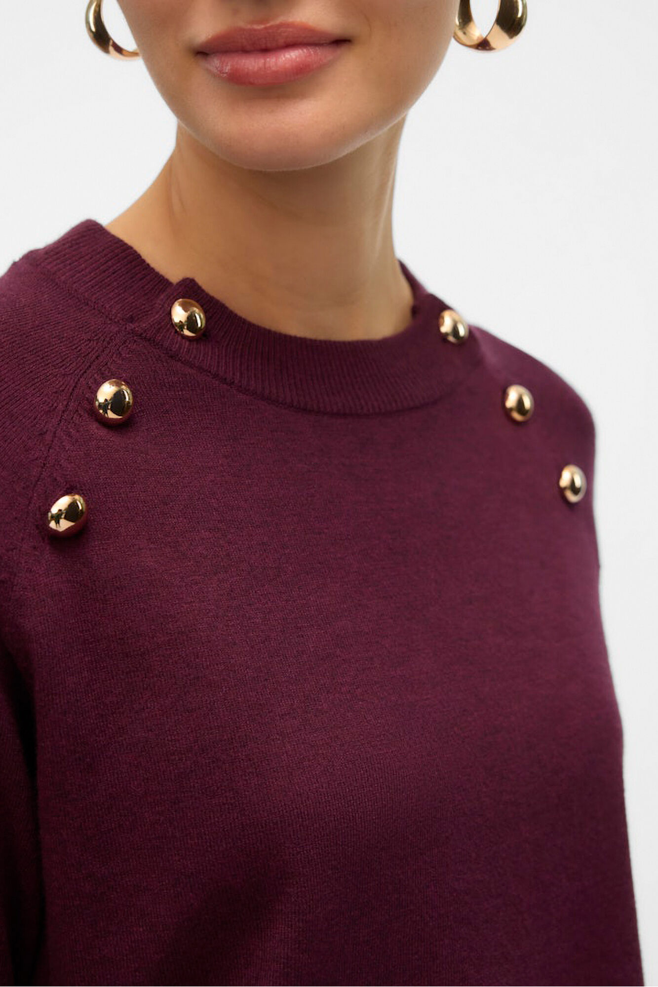 Vero Moda Jersey de punto botones dorados