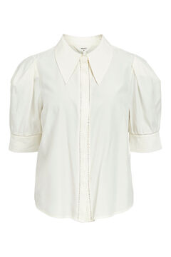 Cortefiel Camisa de mangas curtas Branco