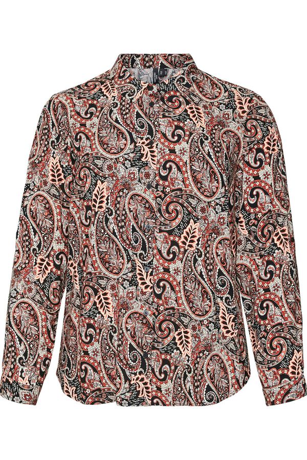 Vero Moda Curve Camisa estampada plus size Vermelho