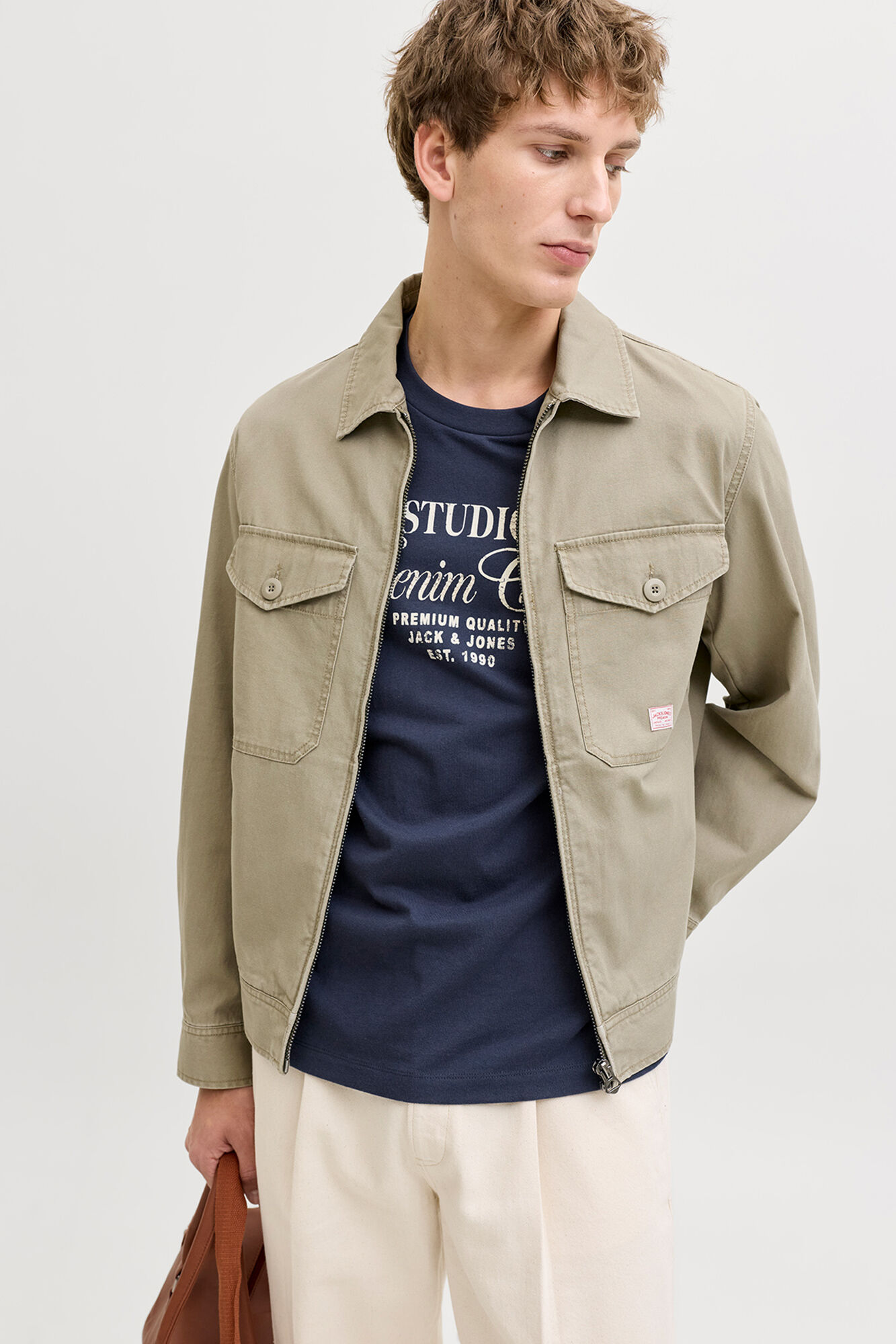 Jack & Jones Chaqueta corta de tejido plano
