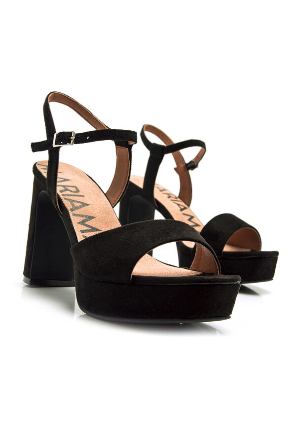 Maria Mare Sand&aacute;lia de salto alto Preto