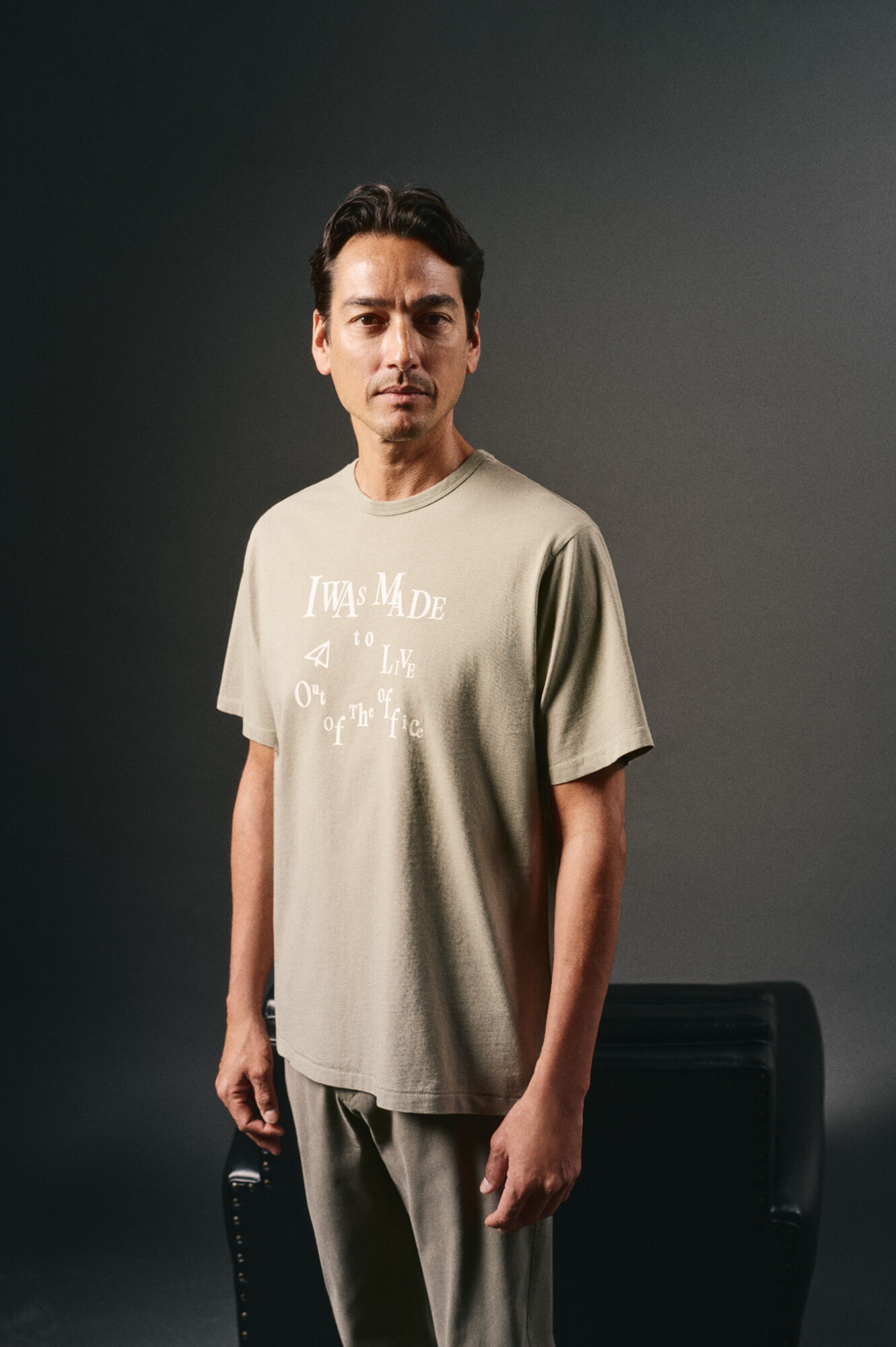 OOTO Camiseta gr&aacute;fica lavada