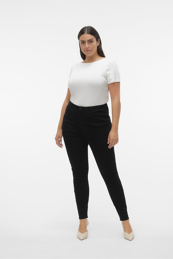Vero Moda Curve Pantal&oacute;n pitillo talla grande Negro