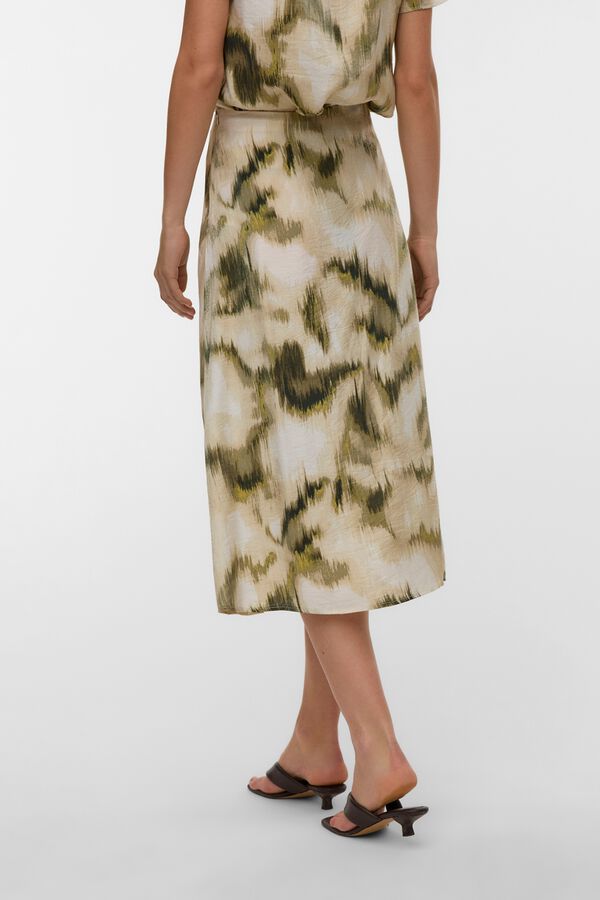 Vero Moda Saia 7/8 efeito acetinado Verde