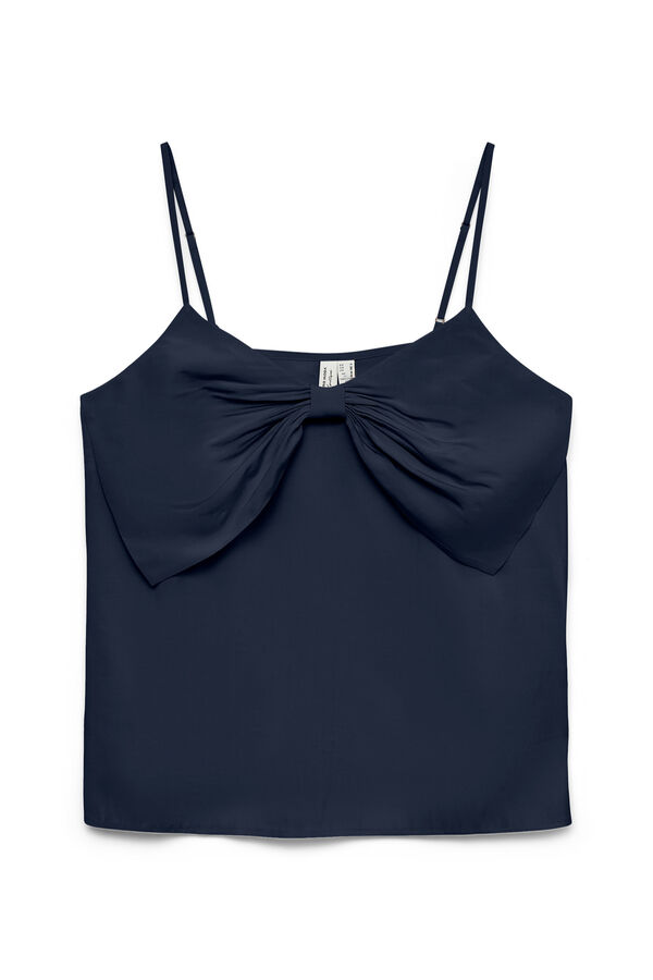 Vero Moda Top com la&ccedil;o e al&ccedil;as ajust&aacute;veis Azul