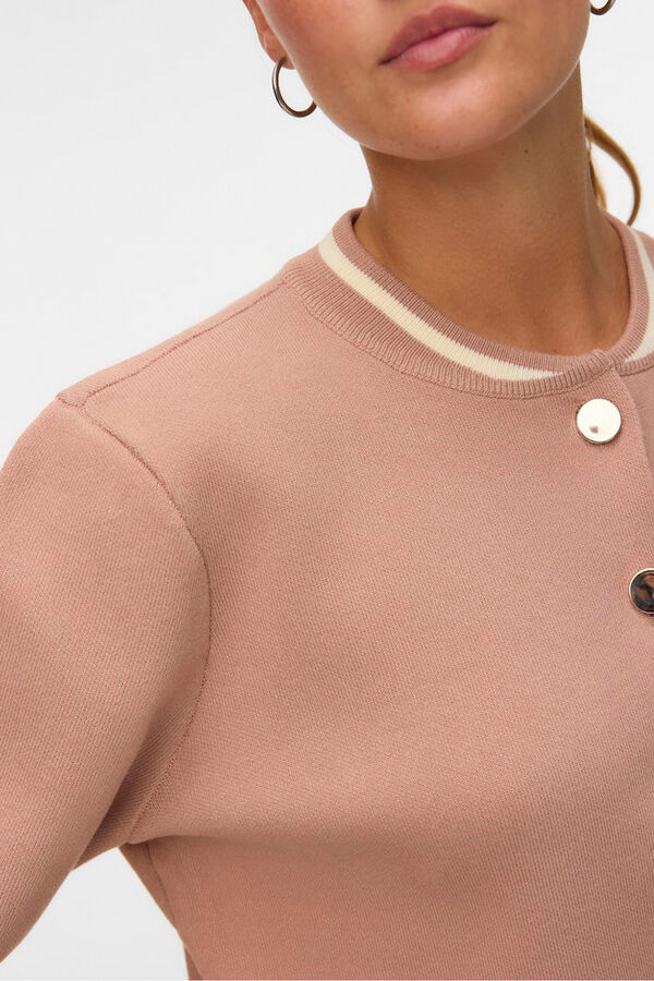 Vero Moda Jaqueta bomber de malha  Castanho