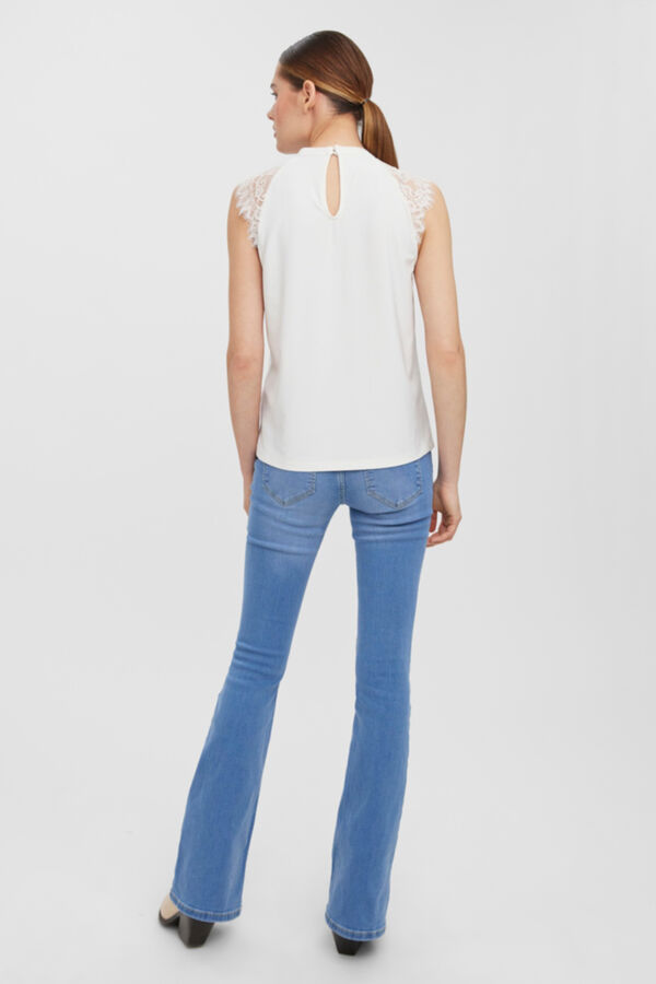 Vero Moda Top renda Branco