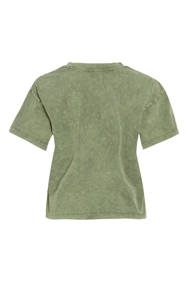 Vila Camiseta manga curta de algod&atilde;o org&acirc;nico Verde