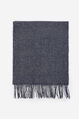 Cortefiel Bufanda tela cuadros Azul marino