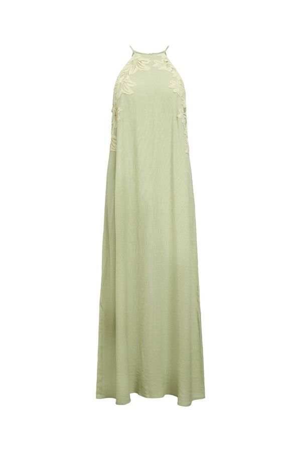 Object Vestido comprido fluido Verde